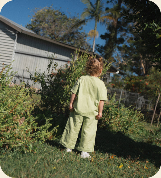 Linen Pant in Kiwi